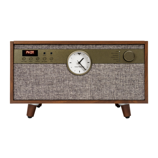 Victrola VTA-835SB Century Music Center with Legs & Clock