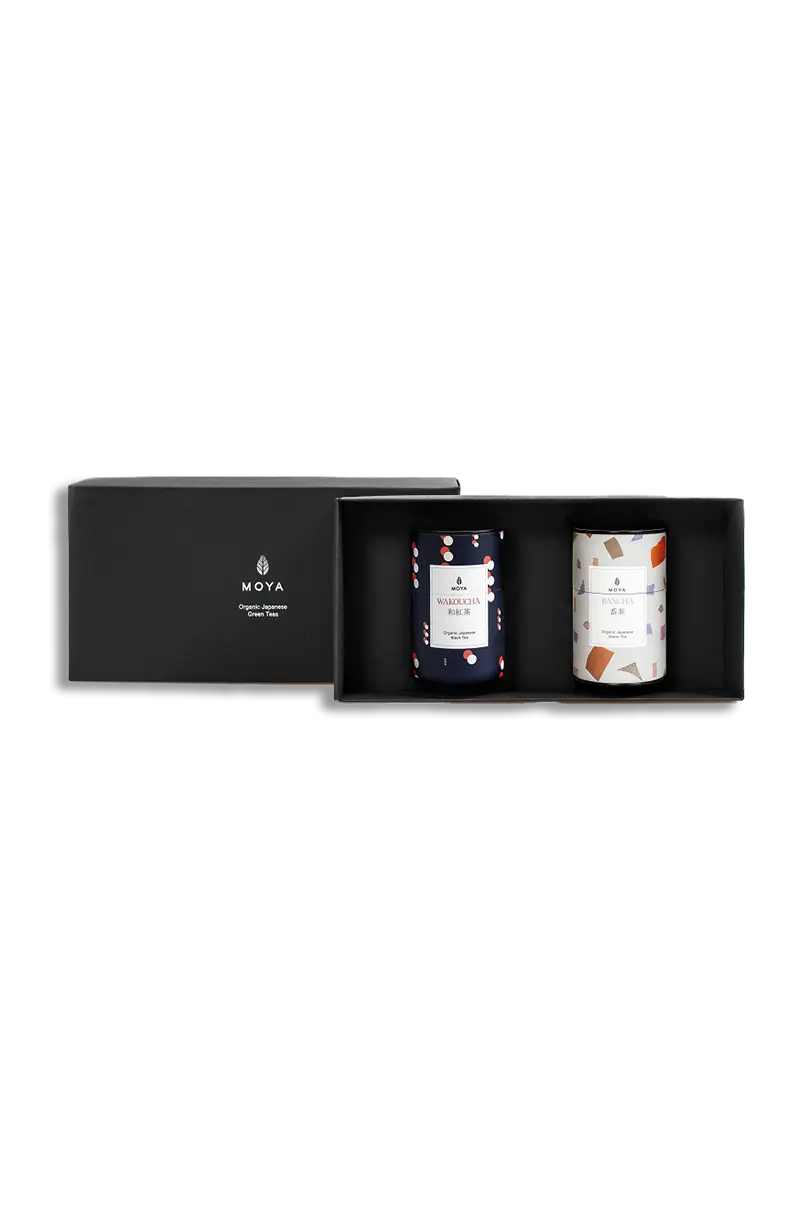 Moya 2 Leaf Teas Set (Bancha + Wakocha)