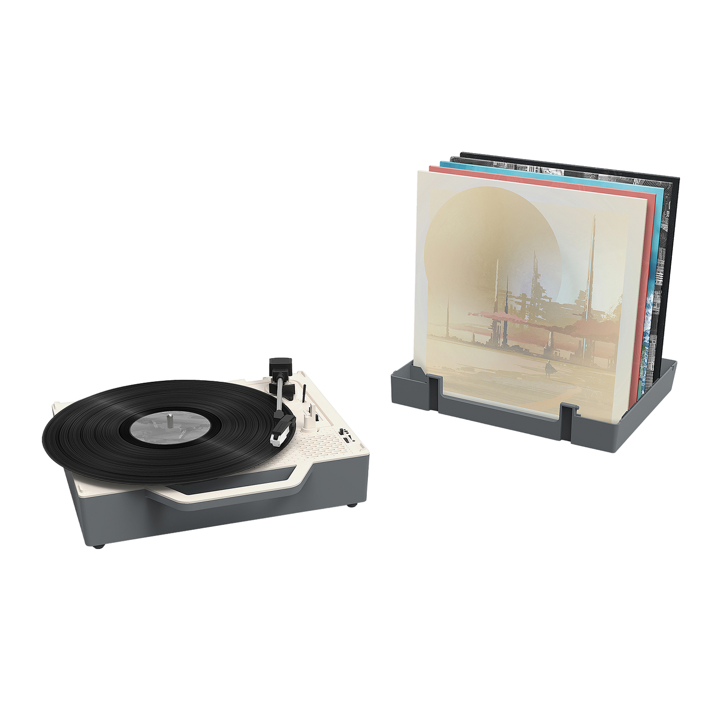 Victrola VSC-725SB-GRA-INT Re-Spin Sustainable BT Suitcase Player – Black