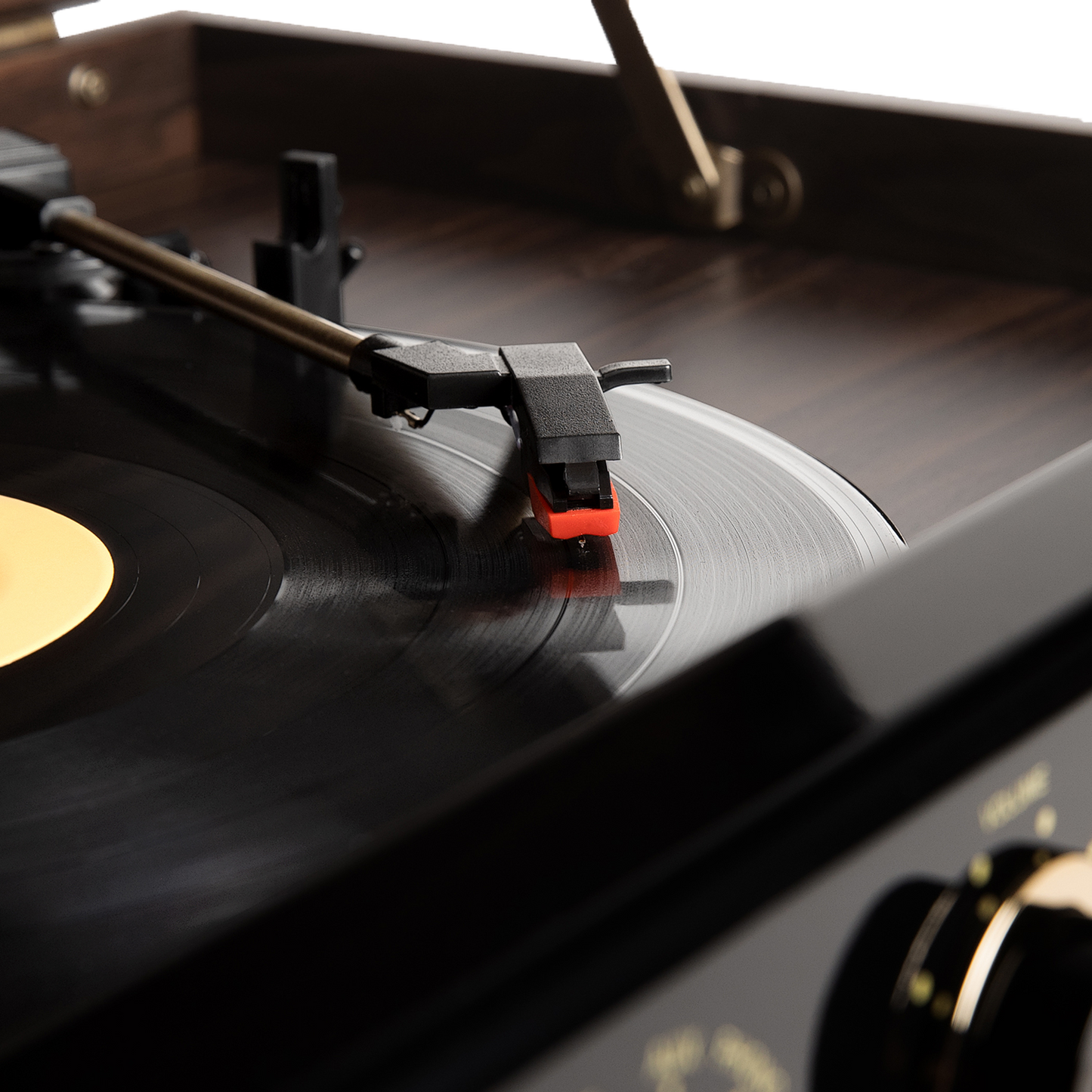 Victrola VTA-270B-ESP 6-in-1 Music Center Turntable – Espresso