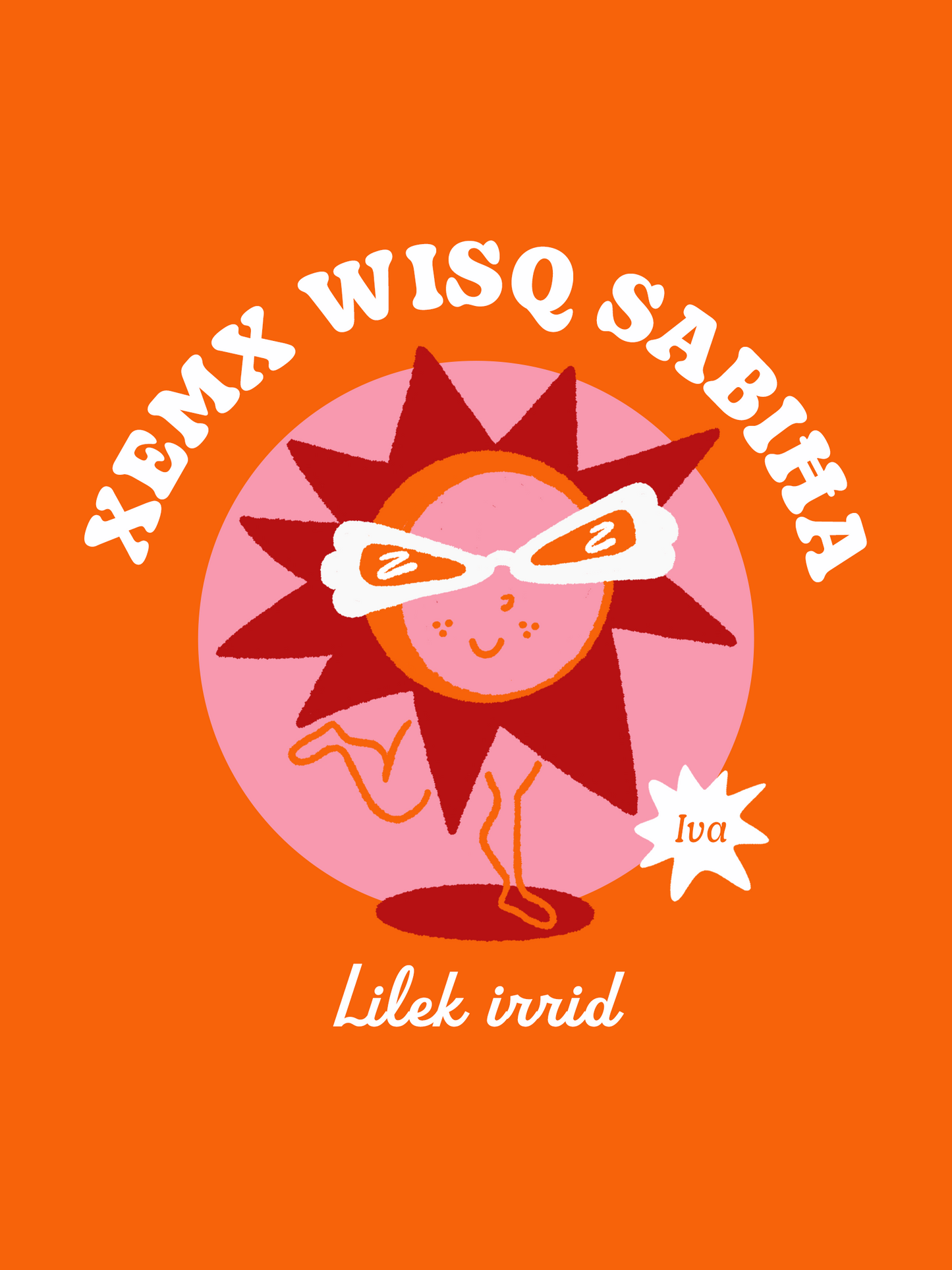 Xemx Wisq Sabiha Poster Orange