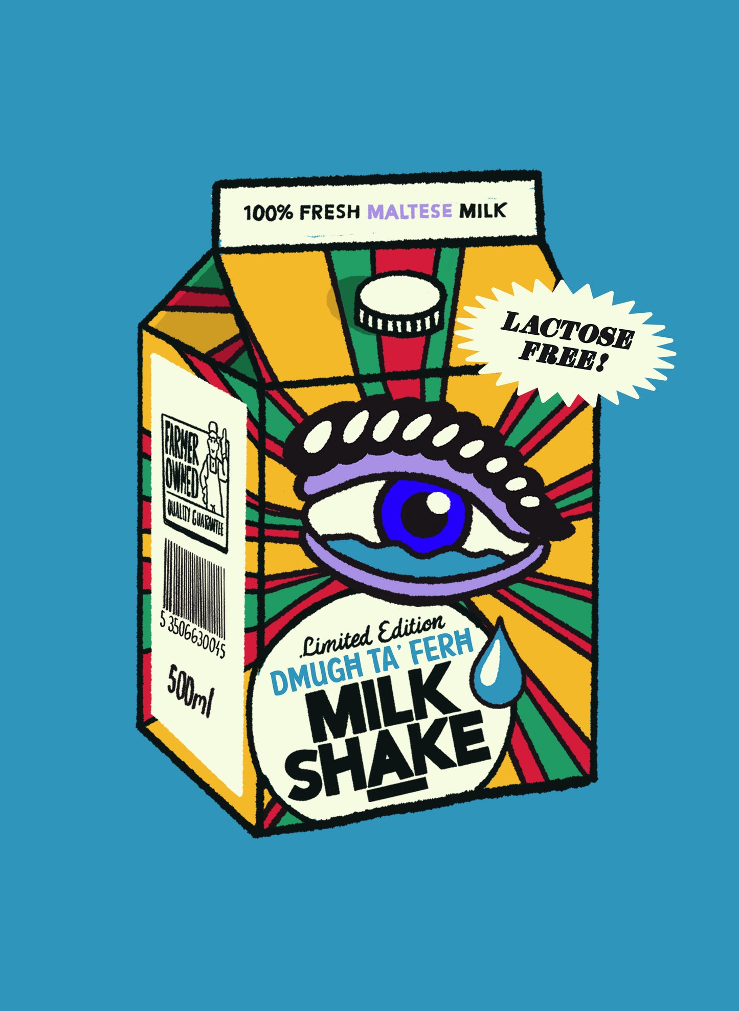 Milkshake Poster Blue