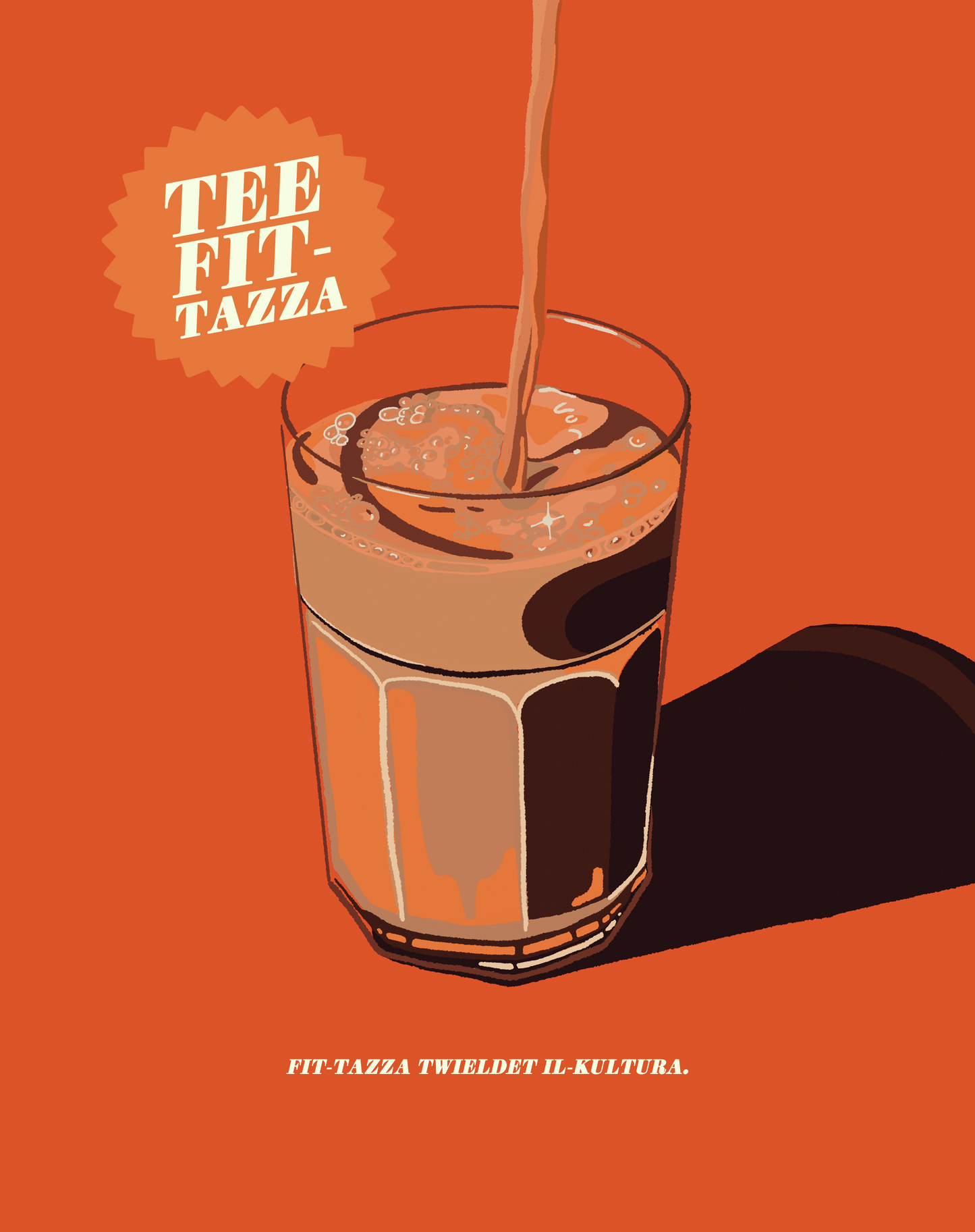 Tee fit tazza Poster Orange